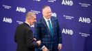 Šéf hnutí ANO Andrej Babiš a místopředseda Robert Králíček