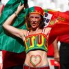Euro 2016, finále Francie-Portugalsko: fanynka Portugalska