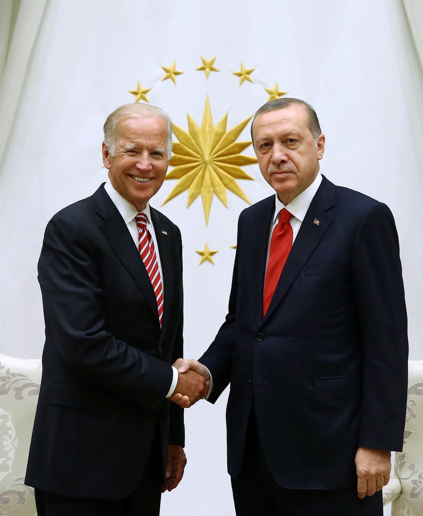Joe Biden a Recep Tayyip Erdogan