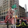 Pád jeřábu v New Yorku