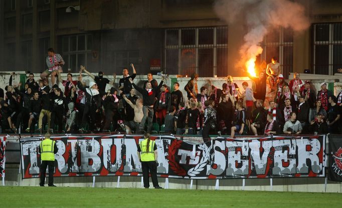 GL: Bohemians-Slavia: fanoušci Slavie