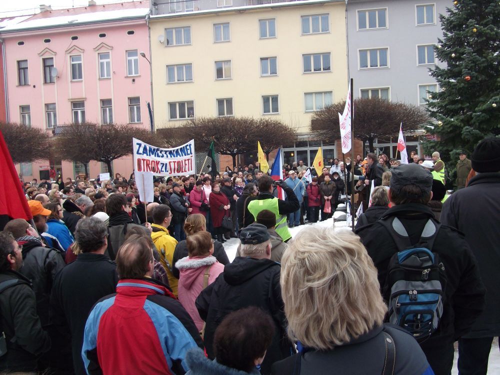 Stávka státních zaměstnanců v Ústí nad Labem