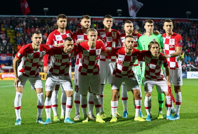 Soccer Football - Euro 2020 Qualifier - Group E - Croatia v Slovakia - HNK Rijeka Stadium, Rijeka, Croatia - November 16, 2019  Croatia team group     REUTERS/Antonio Bro