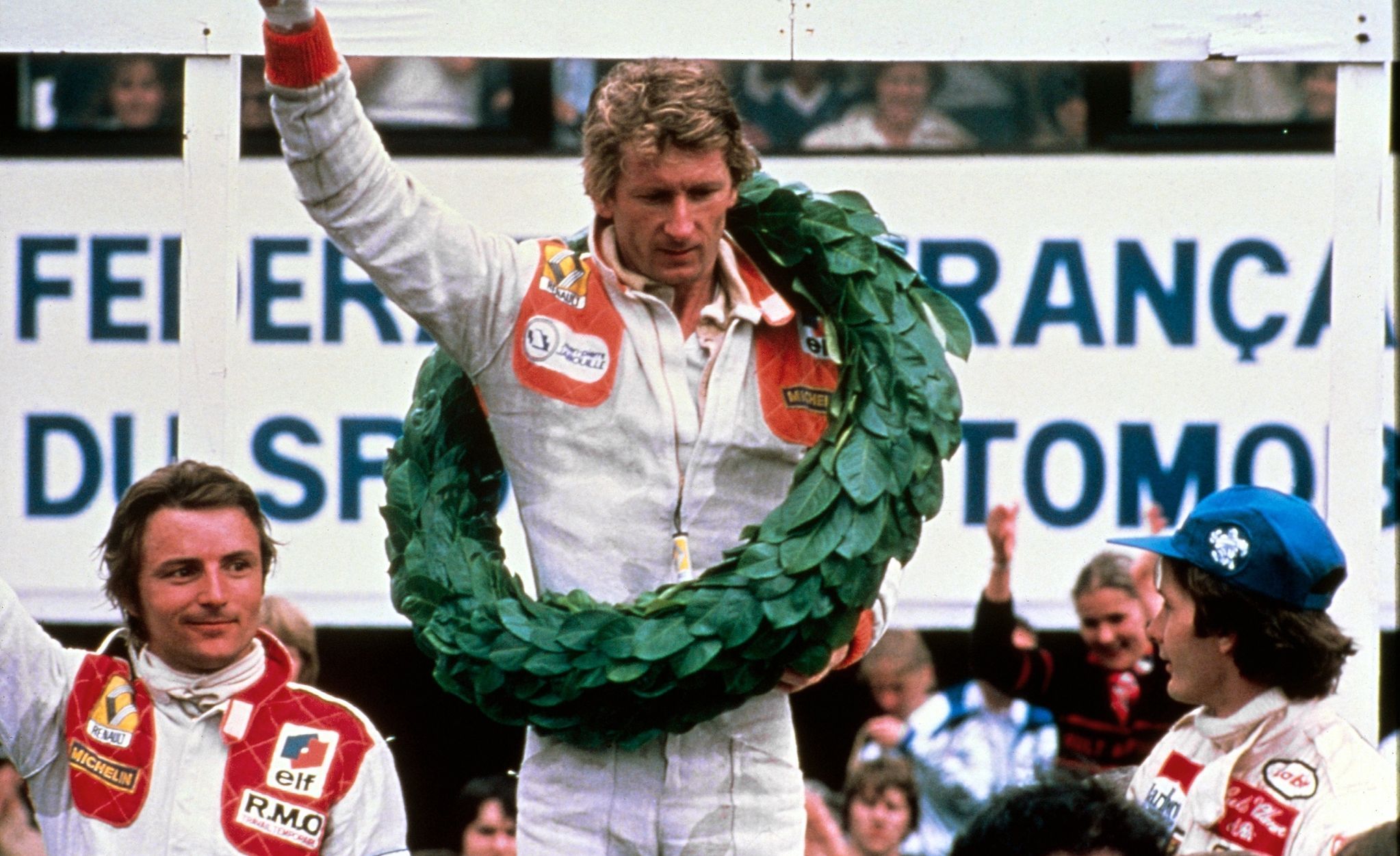 Jean-Pierre Jabouille po vítězné VC Fracnie F1 1979