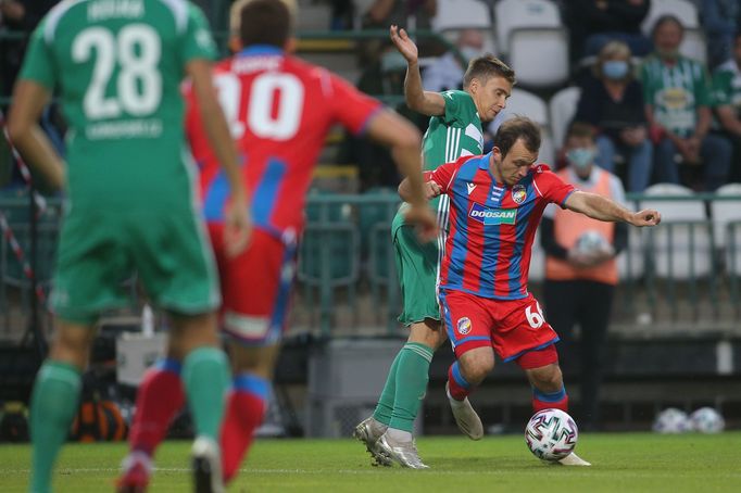 Miroslav Káčer v zápase Bohemians 1905 - Plzeň