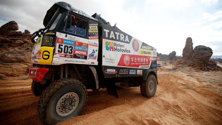 Kabina z nesmrtelné Tatry 815 pomohla Šoltysovi na Dakaru k šestému místu; Zdroj foto: Reuters