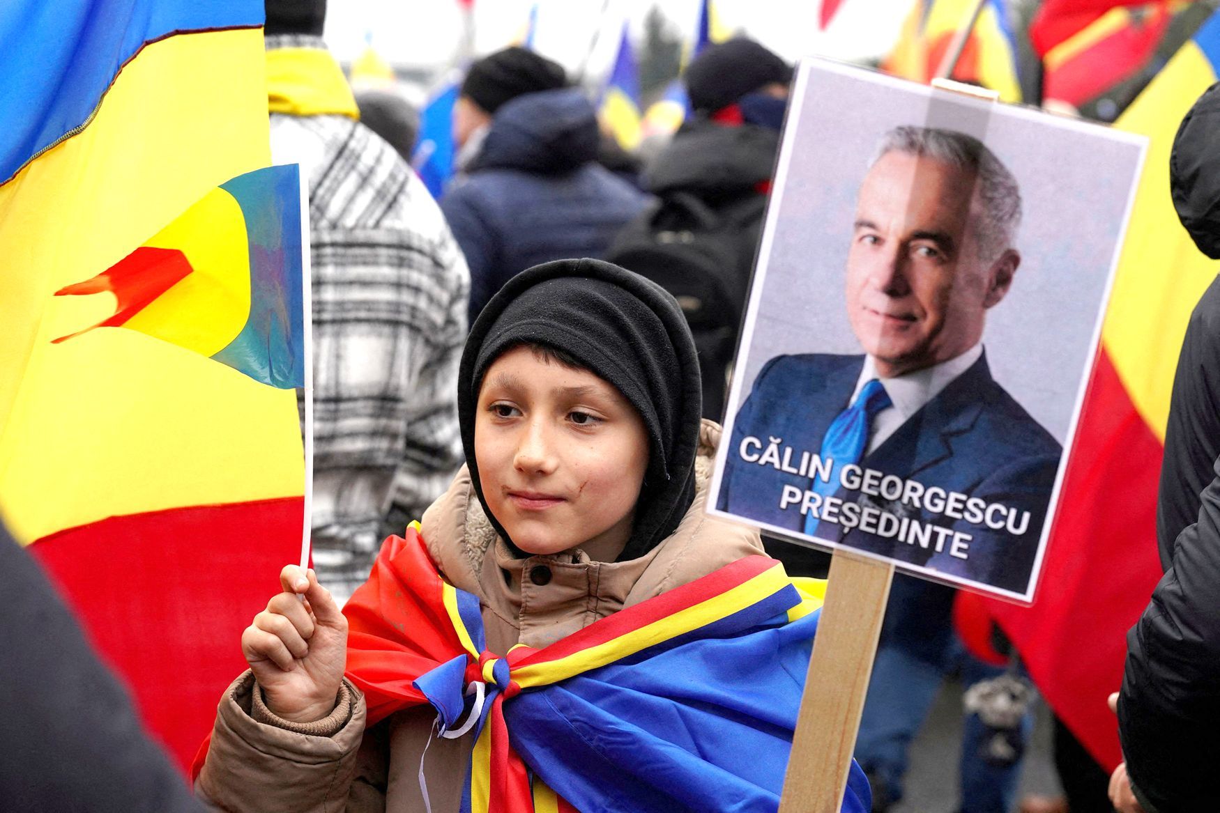 Calin Georgescu, Rumunsko, protesty
