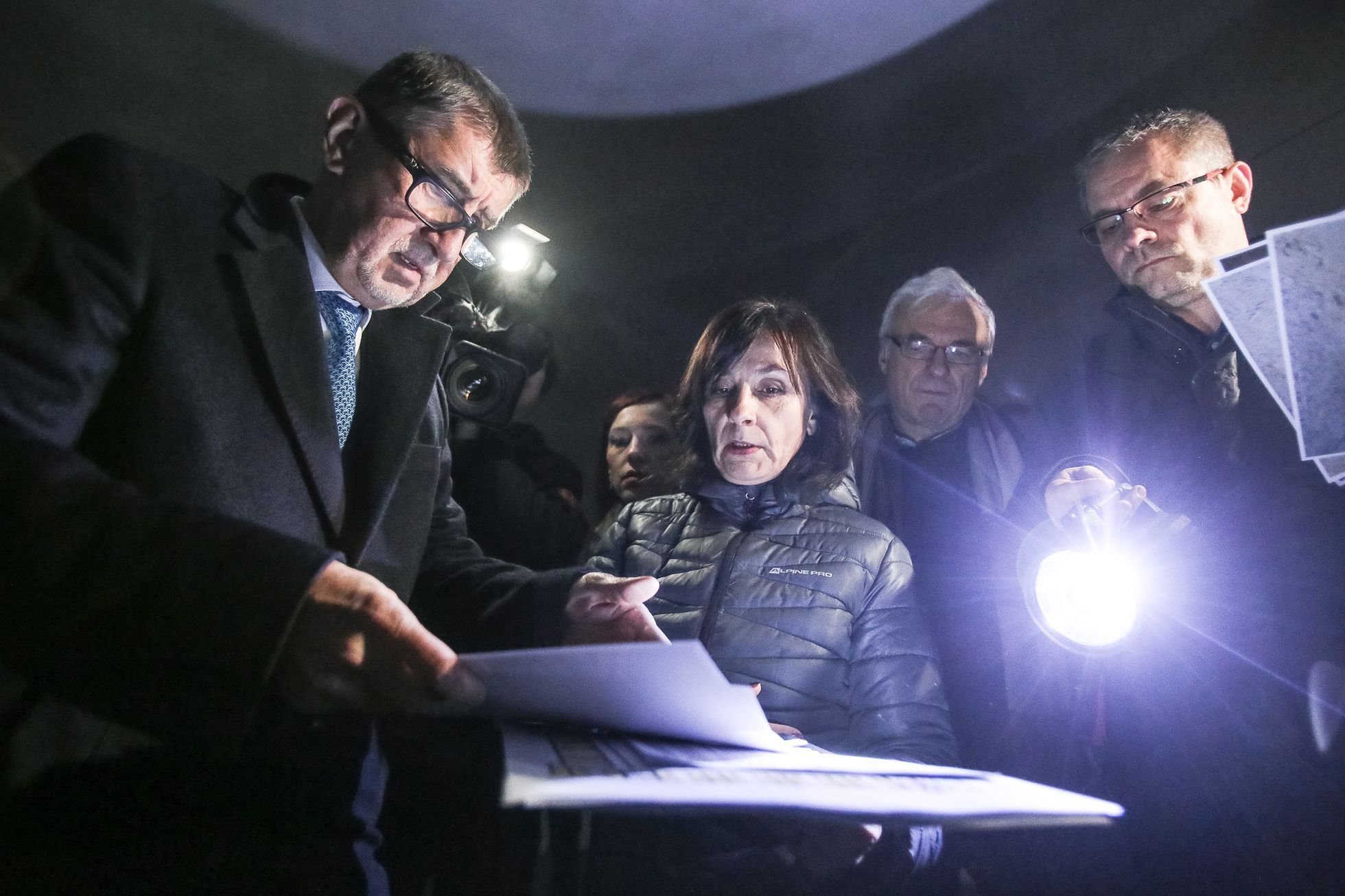 Premiér Andrej Babiš a ministr kultury Ilja Šmíd na inspekční prohlídce Národního muzea, Státní opery, Nové scény Národního divadla a Národní galerie