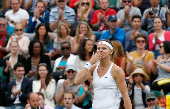 Lucie Šafářová na Wimbledonu 2014