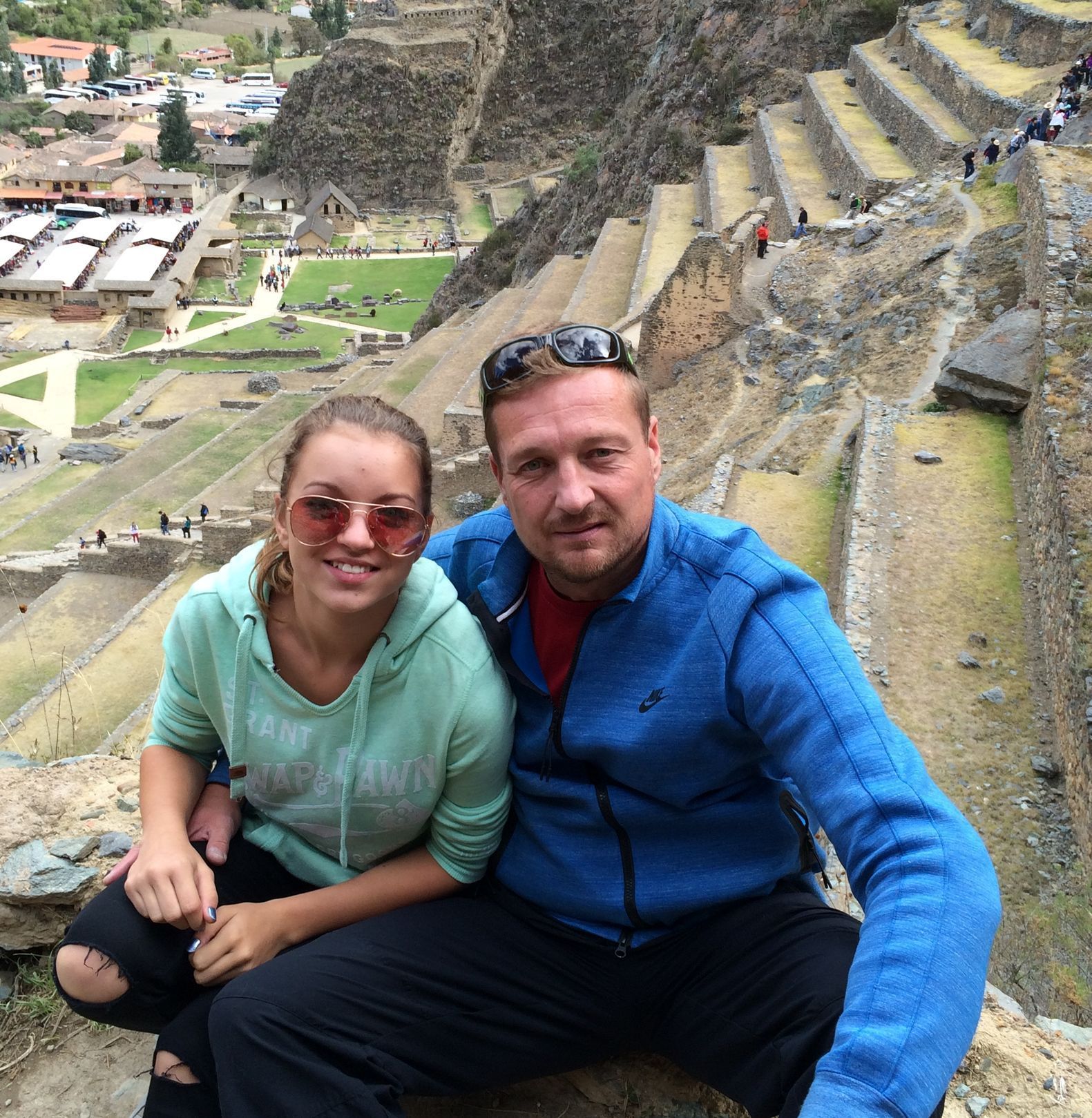 Roman Dunda s dcerou v Peru