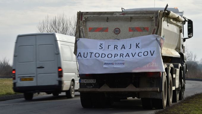 Blokáda autodopravy na Slovensku