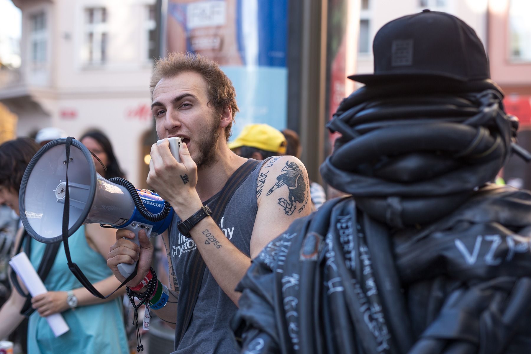 Protest proti zákazu jízdních kol v pěších zónách na Praze 1, sdružení Auto*Mat