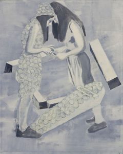 Daniel Balabán: Henrietta, 2016, olej na plátně, 200 x 160 cm.
