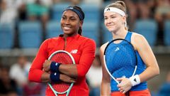 Coco Gauffová a Karolína Muchová, United Cup