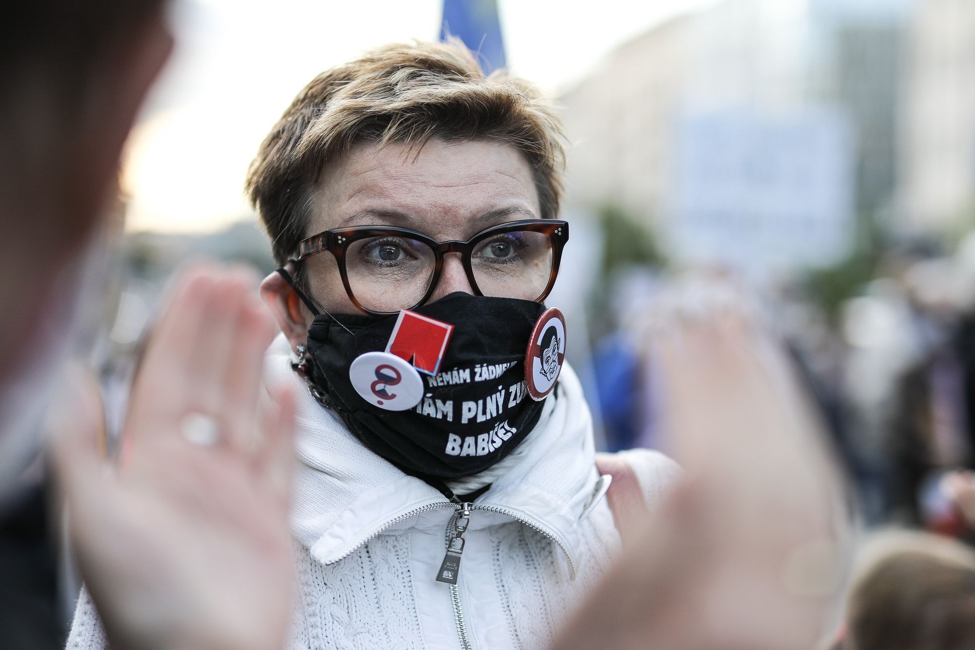 Demonstrace Milion chvilek Václavské náměstí 20. 5. 2021 za odstoupení Marie Benešové