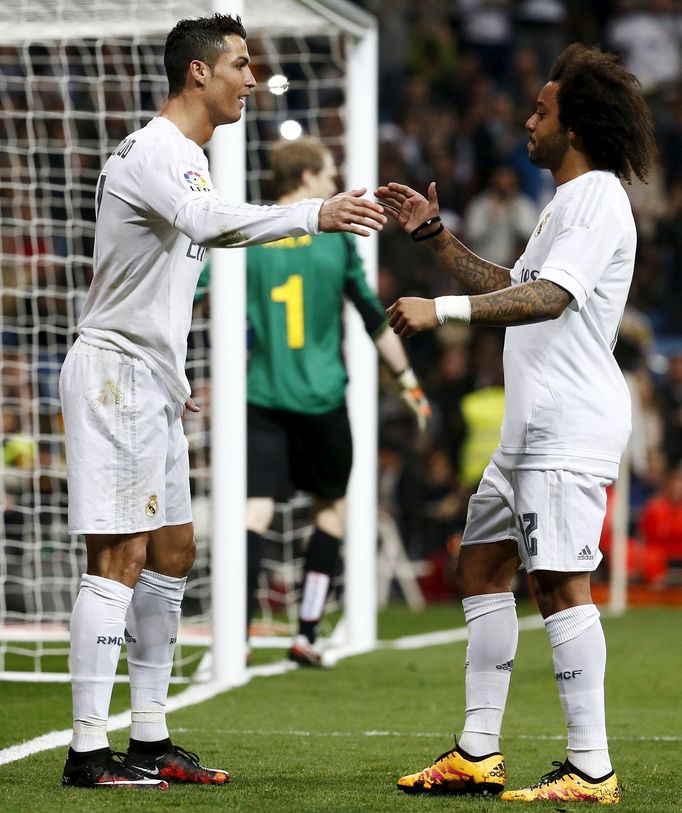 Cristiano Ronaldo a Marcelo