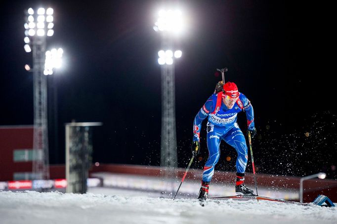 Michal Šlesingr během vytrvalostního závodu v Östersundu