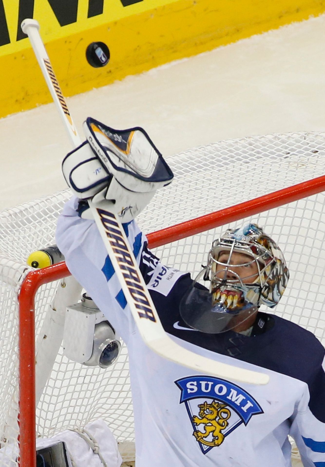 Finský gólman Pekka Rinne na MS 2014