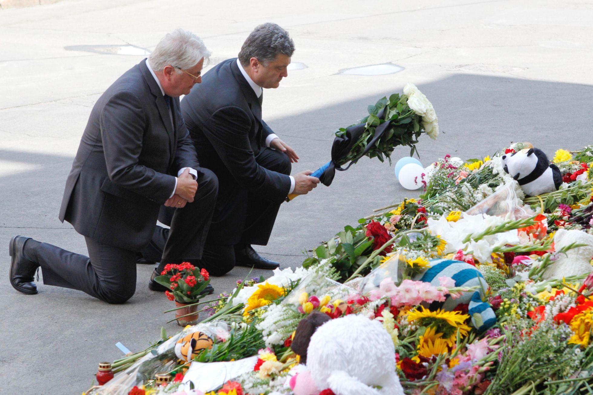 Trosky sestřeleného letu MH17