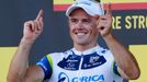 Simon Gerrans slaví vítězství ve třetí etapě Tour de France