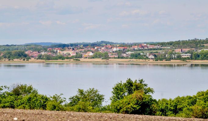 Rybník Nesyt. Národní přírodní rezervace Lednické rybníky na Břeclavsku. Jižní Morava. 30. 4. 2020