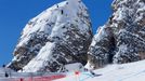 Alpine Skiing - FIS Alpine World Ski Championships - Women's Downhill Training - Cortina d'Ampezzo, Italy - February 12, 2021 Italy's Elena Curtoni in action REUTERS/Deni