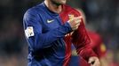 Eidur Gudjohnsen oslavuje vítězný gól Barcelony