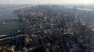 A view of Manhattan looking north as officials from The Durst Organization, Legends Hospitality LLC and The Port Authority of New York & New Jersey give a preview to the news media of the One World Observatory site, the planned public observation deck under construction on the 100th floor of One World Trade Center April 2, 2013 in New York.