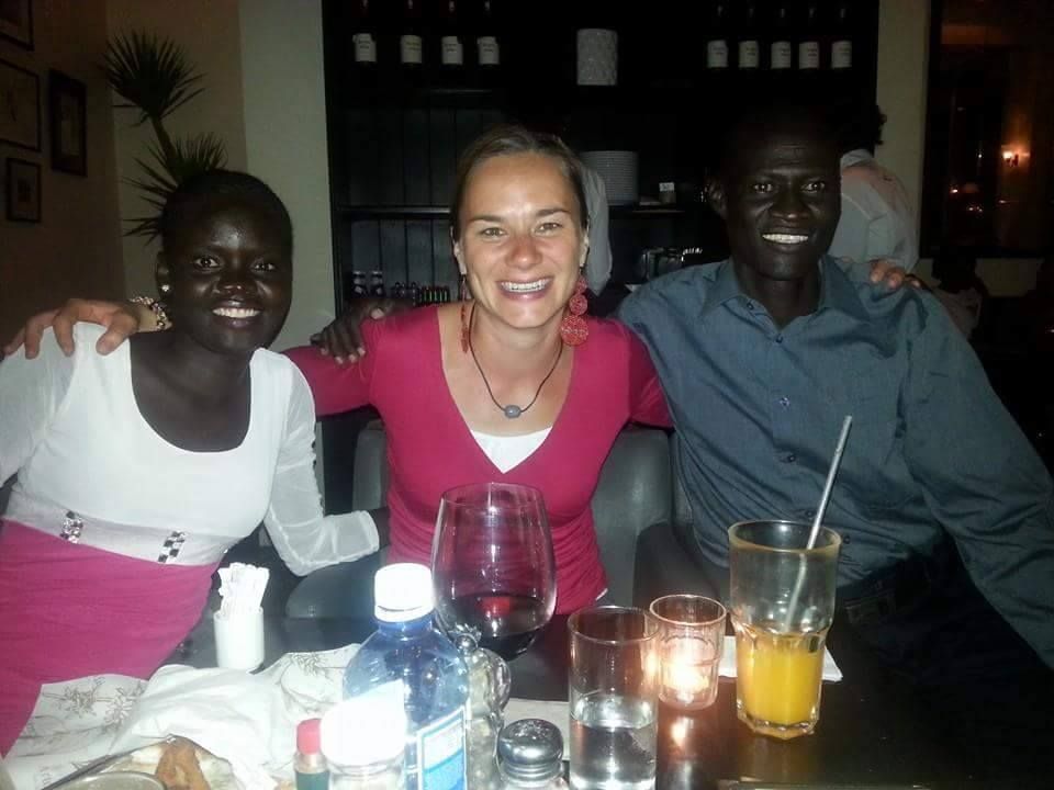 Andrea Volfová s Afričany