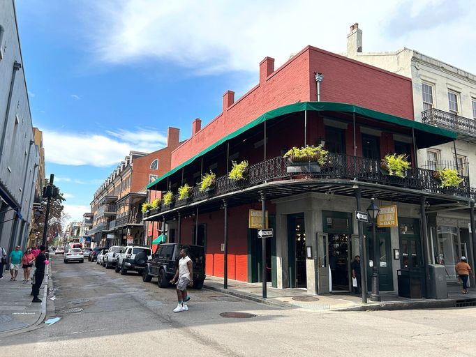 Francouzská čtvrť v New Orleans.