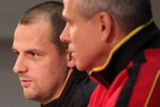 Před utkáním Evropské ligy se Šmonou se sparťanský trenér Vítězslav Lavička spolu s kapitánem Markem Matějovským zúčastnil tiskové konference, která byla spojená s tréninkem týmu z Letné.