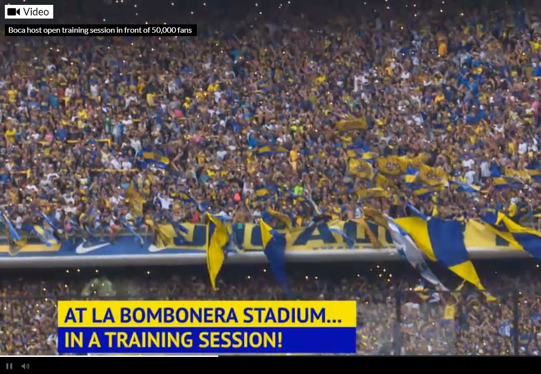Trénink Boca Juniors