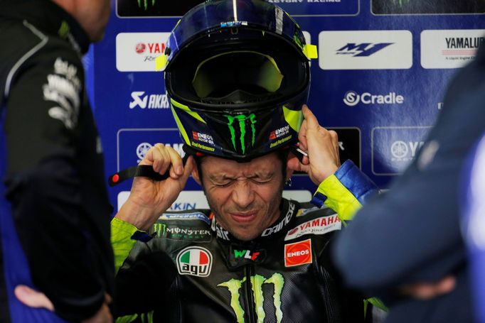 MotoGP - Spanish Grand Prix - Circuito de Jerez, Jerez, Country - May 5, 2019  Monster Energy Yamaha's Valentino Rossi before the race  REUTERS/Jon Nazca