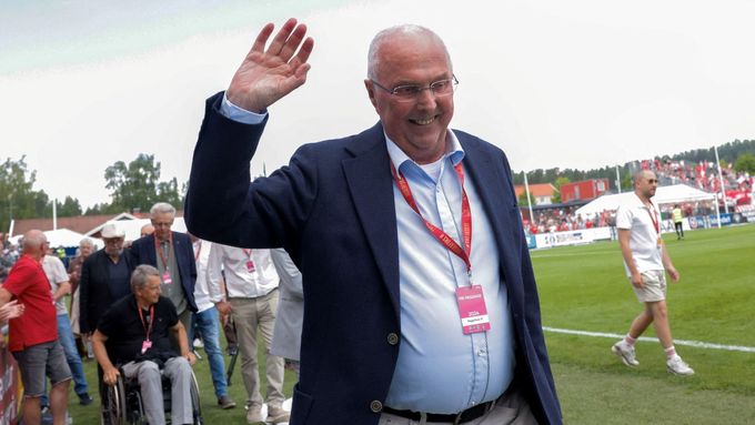 Sven-Göran Eriksson na utkání švédské ligy letos v červnu