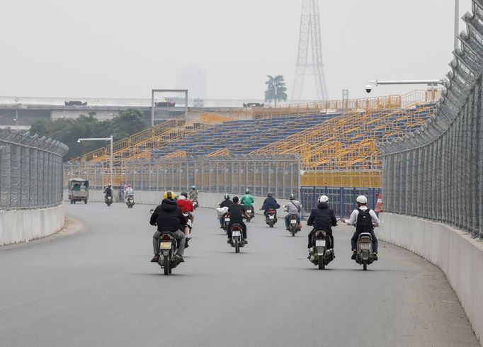 Příprava okruhu v Hanoji, který má hostit Velkou cenu Vietnamu formule 1