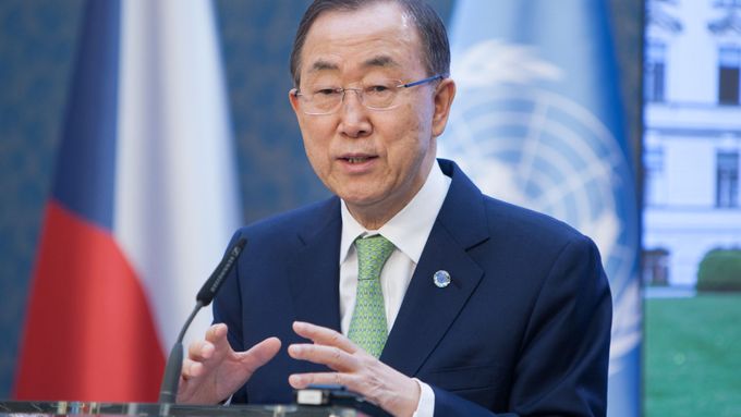 Generální tajemník OSN Pan Ki-mun.