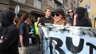 "We do not really think we will manage to move in but we just want to show there are people out there who want to live in a different way," said the young woman.