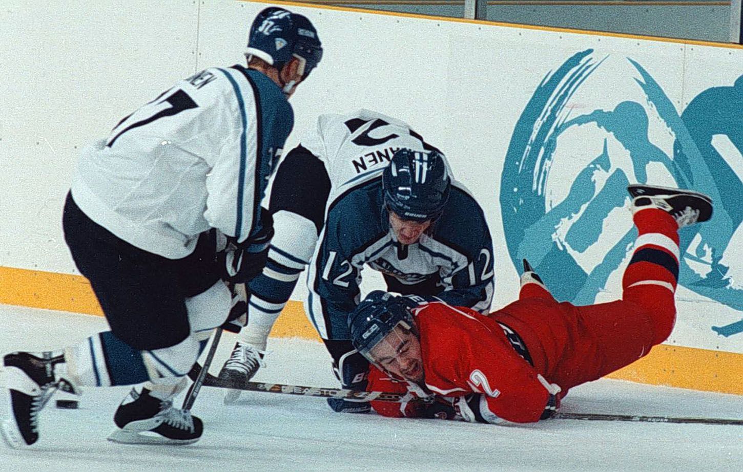 Archivní snímky z ZOH Nagano 1998 - hokej. David Moravec