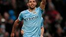 Sergio Agüero (City) slaví branku v Premier League