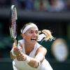 Petra Kvitová v osmifinále Wimbledonu 2019