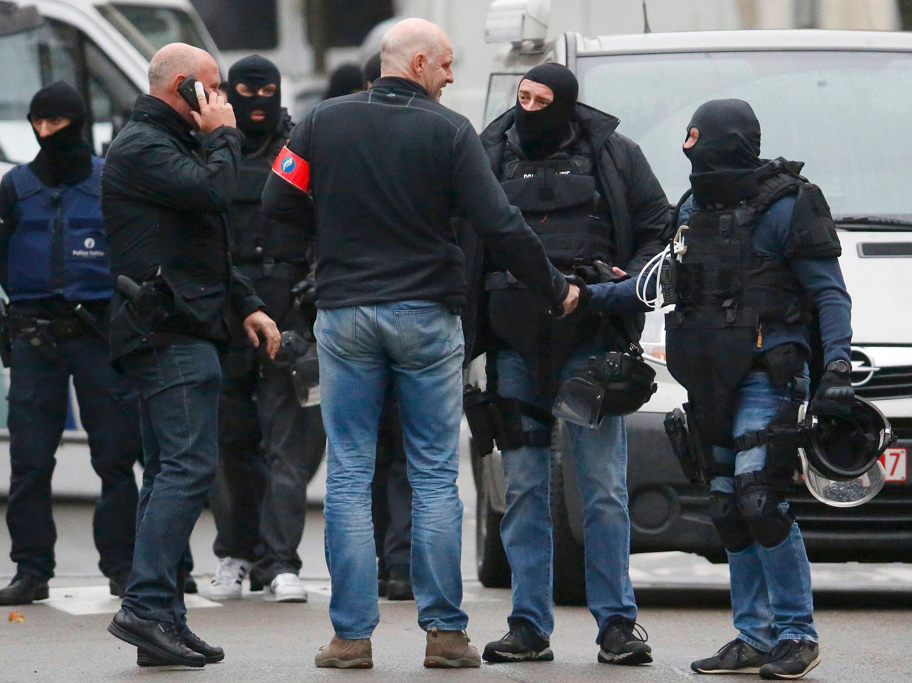 Policejní zásah v belgické čtvrti Molenbeek