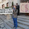Jednání pražského zastupitelstva 10.9. 2015 plus protest před tím