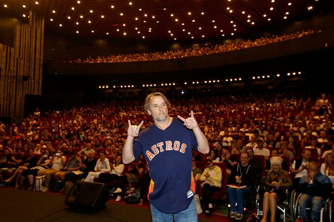 Režisér Richard Linklater na karlovarském festivalu.