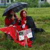 Demonstrace v Kolíně nad Rýnem na podporu tureckého prezidenta Recepa Erdogana