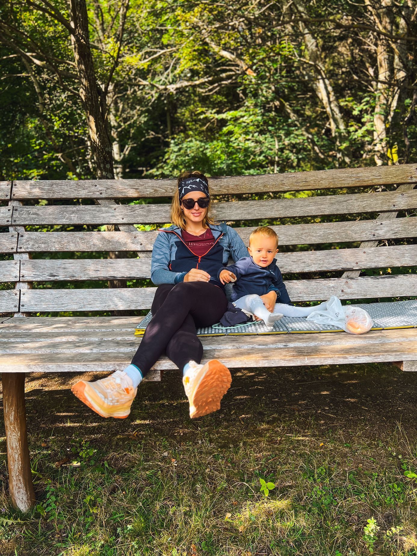 Hanka šla část Stezky Českem s malým synem v kočárku