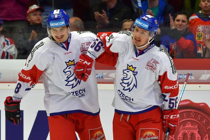 David Tomášek a Rudolf Červený v Euro Hockey Challenge proti Německu