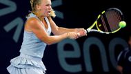 Wozniacki vyhrála i první sadu 7:5 a v druhé dokonce vedla 5:0.