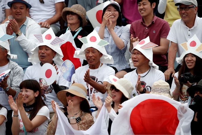 3. kolo French Open 2018: Fanoušci Kei Nišikoriho