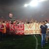 Slavia - Hajduk Split: fanoušci na hřišti