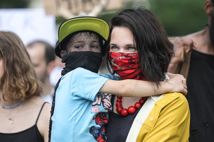 Black Lives Matter Praha 13. 6. 2020.